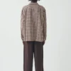 Chemise en coton et lin vichy