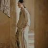 Chemise en coton facile à porter à rayures Tablier