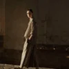 Chemise en coton facile à porter à rayures Tablier
