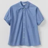 Chemise en coton froncée Cecily