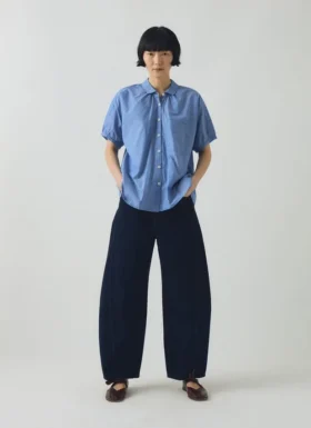 Chemise en coton froncée Cecily