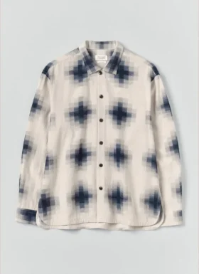 Chemise en coton Ikat mosaïque