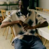 Chemise en coton Ikat mosaïque