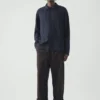 Chemise en coton à points dispersés