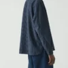 Chemise en coton à rayures chemin de fer
