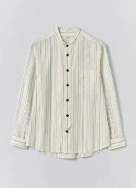 Chemise en coton à rayures irrégulières Jasper
