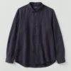 Chemise en lin à bouton-boucle