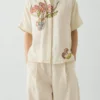 Chemise en lin brodée Al Fresco