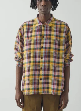 Chemise en lin à carreaux Gelato