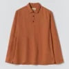 Chemise en lin à demi-patte