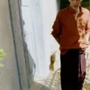 Chemise en lin à demi-patte