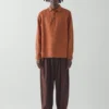Chemise en lin à demi-patte