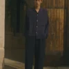 Chemise en lin teinte en pièce à col camp