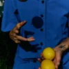 Chemise en popeline de coton et lin