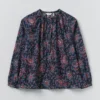 Chemise en popeline de coton à imprimé paisley provençal