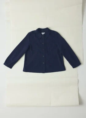 Chemise en sergé de coton indigo Baya