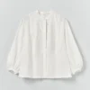 Chemise en voile de coton brodée