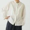 Chemise en voile de coton brodée