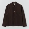 Chemise à enfiler en velours côtelé bio