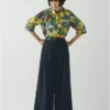 Chemise à imprimé fruits esquissés Gia
