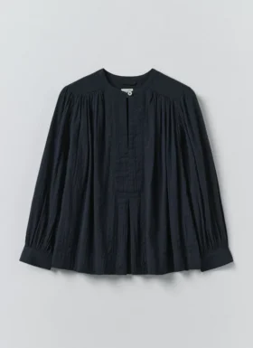 Chemise légère en coton seersucker