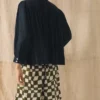Chemise légère en coton seersucker
