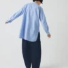 Chemise longue en coton Oxford Taro