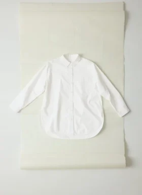 Chemise longue oversize en coton Oxford