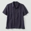 Chemise à manches courtes en lin