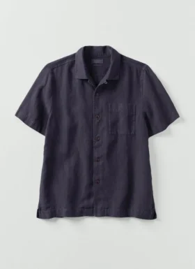Chemise à manches courtes en lin
