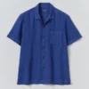 Chemise à manches courtes en lin