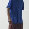Chemise à manches courtes en lin