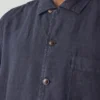 Chemise à manches courtes en lin