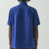 Chemise à manches courtes en lin