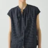 Chemise à shorts à manches courtes à carreaux irréguliers
