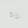 Clous d&rsquo;oreilles en argent Tolvan d&rsquo;Emily Nixon