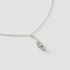 Collier Alba en argent avec gousse de cardamome
