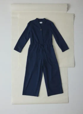 Combinaison en sergé de coton indigo