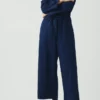 Combinaison en sergé de coton indigo