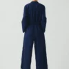 Combinaison en sergé de coton indigo