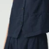 Gilet en toile de coton et lin