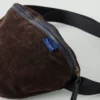 Grand sac à bandoulière en daim Bleu De Chauffe