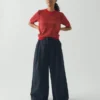 Haut en coton tricoté jacquard