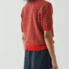 Haut en coton tricoté jacquard