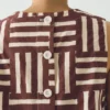 Haut imprimé à rayures patchwork