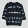 Haut tricoté shibori teint à la main