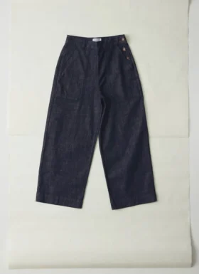 Jeans Annie en denim biologique avec boutons sur le côté