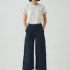 Jeans Annie en denim biologique avec boutons sur le côté