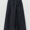 Jupe-culotte plissée en denim