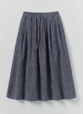 Jupe en coton froissé
